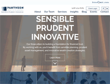 Tablet Screenshot of pantheonwealthplanning.com